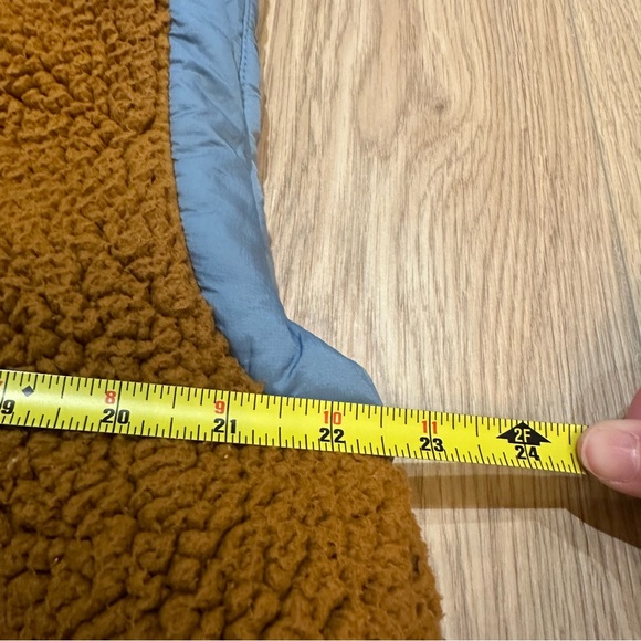 Free People Movement FP Sz S Venture On Reversible Puffer Vest Brown Blue Combo - Picture 6 of 14